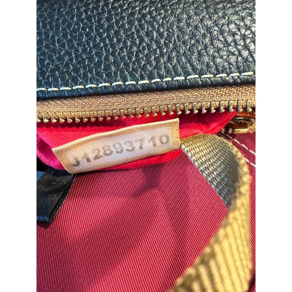 Dooney‎ & Bourke Black & Brown Pebble Grain Crossbody Bag Purse - Picture 15 of 16